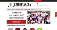 Desktop Screenshot of camisetas.com